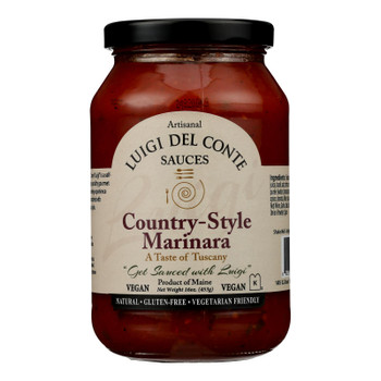 Luigi Del Conte Sauces - Sauce Marinara Cntry Styl - Case of 6 - 16 OZ