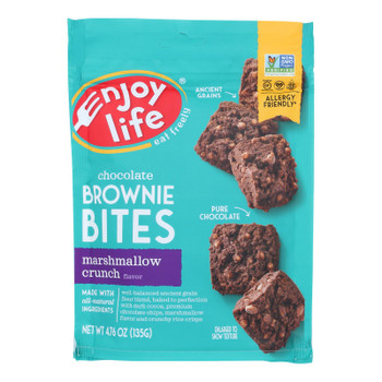 Enjoy Life Marshmallow Crunch Brownie Bites  - Case of 6 - 4.76 OZ Enjoy Life Marshmallow Crunch Brownie Bites  - Case of 6 - 4.76 OZ