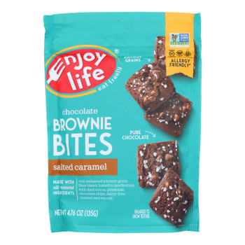 Enjoy Life Salted Caramel Brownie Bites - Case of 6 - 4.76 OZ Enjoy Life Salted Caramel Brownie Bites - Case of 6 - 4.76 OZ