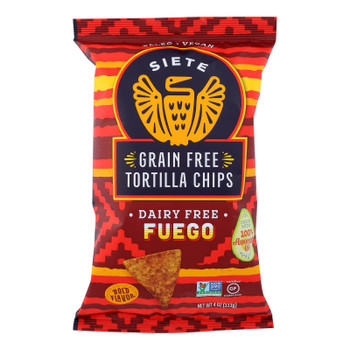 Siete - Tortilla Chips Fuego - Case of 6-4 OZ Siete - Tortilla Chips Fuego - Case of 6-4 OZ