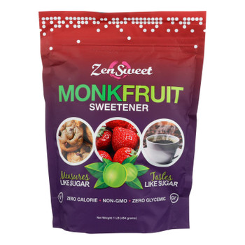 Zensweet - Monkfruit Sweetener - Case of 12 - 16 OZ Zensweet - Monkfruit Sweetener - Case of 12 - 16 OZ
