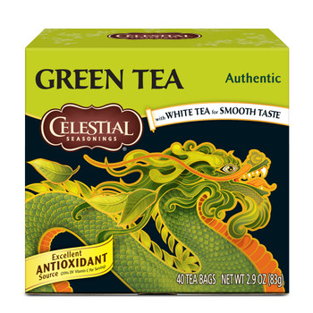 Celestial Seasonings - Green Tea Authentic - Case of 6-40 BAG