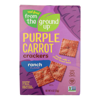 From the Ground Up Ranch Purple Carrot Crackers - Case of 6 - 4 OZ