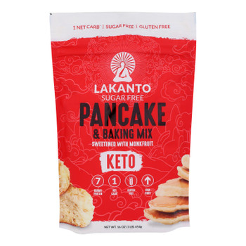 Lakanto - Mix Pancke Bking Sugar Free Keto - Case of 8-1 LB Lakanto - Mix Pancke Bking Sugar Free Keto - Case of 8-1 LB