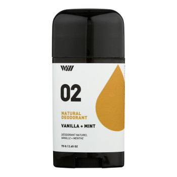 Way Of Will - Deodorant 02 Natural Vanilla+mnt - 1 Each 1-2.65 OZ