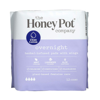 The Honey Pot - Mnstrl Pads Overnt Herbal - 1 Each 1-12 CT