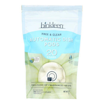 Biokleen - Auto Dish Pods Free & Cl - Case of 6-20 CT Biokleen - Auto Dish Pods Free & Cl - Case of 6-20 CT