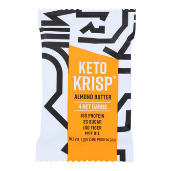 Keto Krisp - Bar Almond Butter - Case of 12-1.8 OZ Keto Krisp - Bar Almond Butter - Case of 12-1.8 OZ