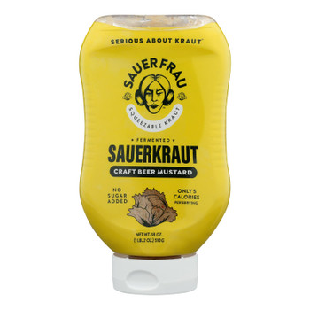 Sauer Frau - Mustard Saurekraut Squeez - Case of 6 - 18 OZ Sauer Frau - Mustard Saurekraut Squeez - Case of 6 - 18 OZ