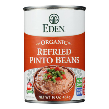Eden Organic Refried Pinto Beans  - Case of 12 - 16 OZ