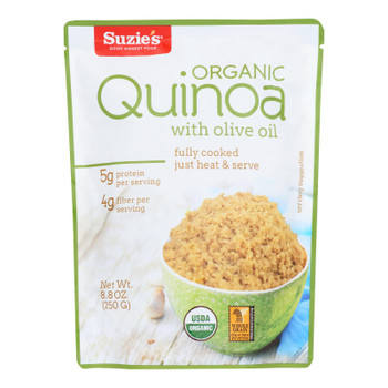 Suzie's - Quinoa Ready to Eat Olive Oil Sea Salt - Case of 6-8.8 OZ Suzie's - Quinoa Ready to Eat Olive Oil Sea Salt - Case of 6-8.8 OZ