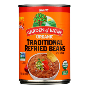 Garden Of Eatin' - Refried Beans Traditional Low Fat - Case of 12-16 OZ