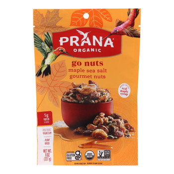 Prana Organics - Mixed Nut Maple Ss Go Nut - Case of 6-8 OZ Prana Organics - Mixed Nut Maple Ss Go Nut - Case of 6-8 OZ