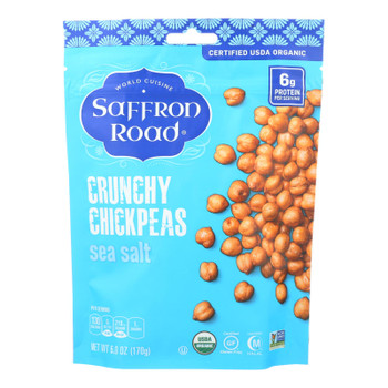 Saffron Road - Chickpea Crunchy Sea Salt - Case of 6-6 OZ Saffron Road - Chickpea Crunchy Sea Salt - Case of 6-6 OZ