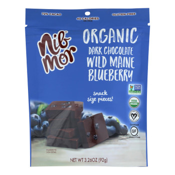 Nibmor - Chocolate Blueberry Dark 72% Cacao - Case of 6-3.28 OZ Nibmor - Chocolate Blueberry Dark 72% Cacao - Case of 6-3.28 OZ