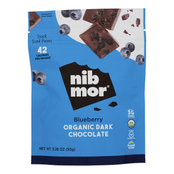 Nibmor - Chocolate Blueberry Dark 72% Cacao - Case of 6-3.28 OZ Nibmor - Chocolate Blueberry Dark 72% Cacao - Case of 6-3.28 OZ