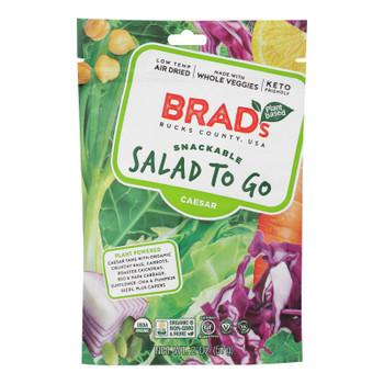 Brad's Plant Based - Salad To Go Caesar - Case of 12-2 OZ Brad's Plant Based - Salad To Go Caesar - Case of 12-2 OZ