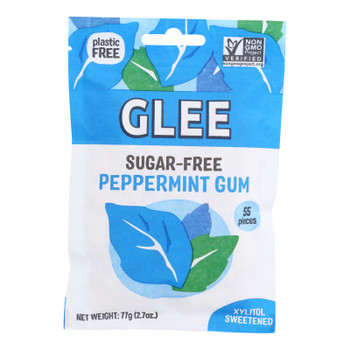 Glee Gum - Chewing Gum Sugar Free Mint Peach - Case of 6-55 CT Glee Gum - Chewing Gum Sugar Free Mint Peach - Case of 6-55 CT