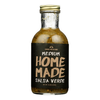 Sabor Mexicano - Salsa Home Made Medium Verde - Case of 6-13.2 OZ
