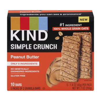 Kind - Simple Crunch Peanut Butter - Case of 8-5/1.4 OZ Kind - Simple Crunch Peanut Butter - Case of 8-5/1.4 OZ