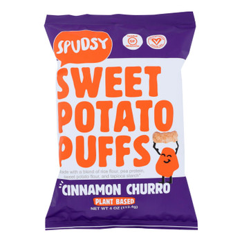 Spudsy - Sw Pot Puff Crunch Cinnamo - Case of 12 - 4 OZ Spudsy - Sw Pot Puff Crunch Cinnamo - Case of 12 - 4 OZ