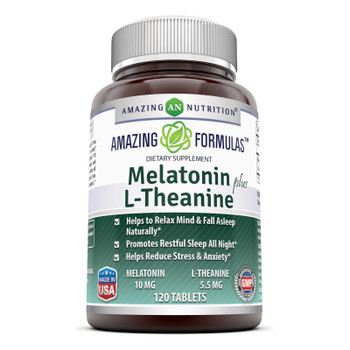 Amazing Formulas - Melatonin L-theanine 10mg - 1 Each 1-120 CT