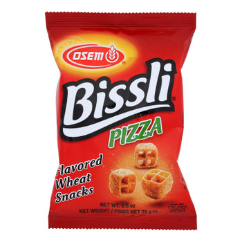 Osem Bissli Pizza Flavored Wheat Snacks  - Case of 24 - 2.5 OZ