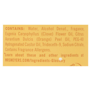 Mrs.meyers Clean Day - Room Freshener Orange Clove - Case of 6 - 8 OZ Mrs.meyers Clean Day - Room Freshener Orange Clove - Case of 6 - 8 OZ