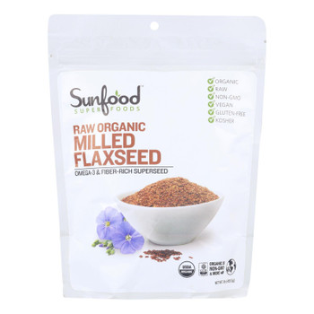 Sunfood - Flax Seeds Organic Milled - 1 Each -16 OZ Sunfood - Flax Seeds Organic Milled - 1 Each -16 OZ