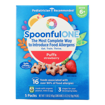 Spoonfulone - Puffs Strawberry - Case of 6-5/.32 OZ