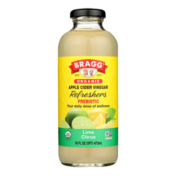 Bragg - Apple Cider Vinegar Lime Citrus Refresh - Case of 12-16 FZ Bragg - Apple Cider Vinegar Lime Citrus Refresh - Case of 12-16 FZ