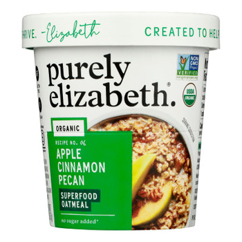 Purely Elizabeth - Oatmeal Apple Cinnamon Pecan - Case of 12-2 OZ Purely Elizabeth - Oatmeal Apple Cinnamon Pecan - Case of 12-2 OZ