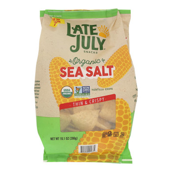 Late July Snacks - Tortilla Chips Sea Salt - Case of 9-10.1 OZ