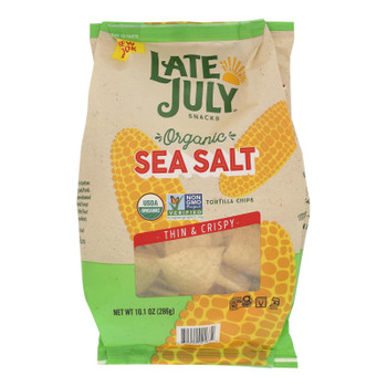 Late July Snacks - Tortilla Chips Sea Salt - Case of 9-10.1 OZ Late July Snacks - Tortilla Chips Sea Salt - Case of 9-10.1 OZ