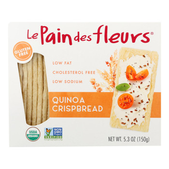 Le Pain Des Fleurs - Crispbread Quinoa - Case of 6-5.3 OZ Le Pain Des Fleurs - Crispbread Quinoa - Case of 6-5.3 OZ