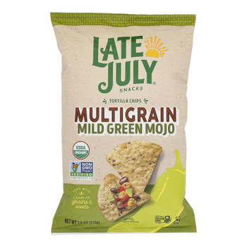 Late July Snacks - Tortilla Chips Multigrain Mojo - Case of 12-7.5 OZ Late July Snacks - Tortilla Chips Multigrain Mojo - Case of 12-7.5 OZ