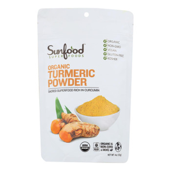 Sunfood - Turmeric Powder - 1 Each -4 OZ Sunfood - Turmeric Powder - 1 Each -4 OZ