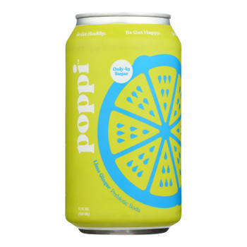 Poppi - Prebio Soda Ginger Lime - Case of 12-12 FZ Poppi - Prebio Soda Ginger Lime - Case of 12-12 FZ