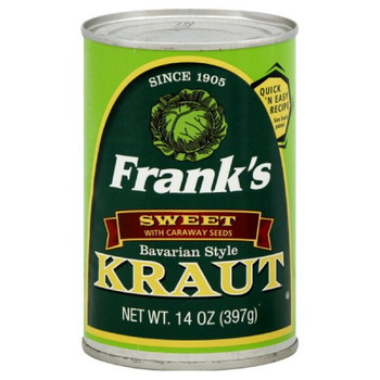 Frank's - Kraut Sweet Bavarian Style - Case of 24-14 OZ