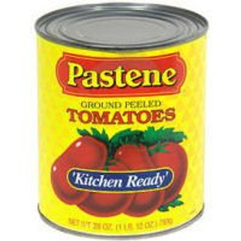 Pastene Ground Peeled Tomatoes - Case of 12 - 28 OZ Pastene Ground Peeled Tomatoes - Case of 12 - 28 OZ