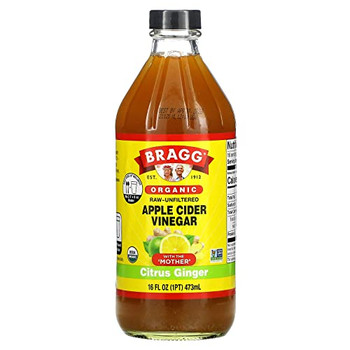 Bragg - Apple Cider Vinegar Citrus Ginger - Case of 12-16 FZ Bragg - Apple Cider Vinegar Citrus Ginger - Case of 12-16 FZ