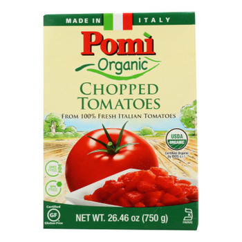 Pomi Organic Chopped Tomatoes  - Case of 12 - 26.46 OZ Pomi Organic Chopped Tomatoes  - Case of 12 - 26.46 OZ