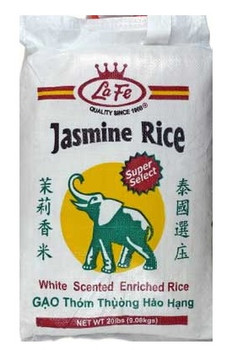 La Fe - Rice Jasmine - Case of 1-20 LB