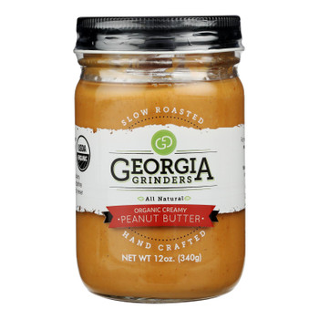 Georgia Grinders - Peanut Butter Creamy All Natural Hand Crafted - Case of 12-12 OZ Georgia Grinders - Peanut Butter Creamy All Natural Hand Crafted - Case of 12-12 OZ