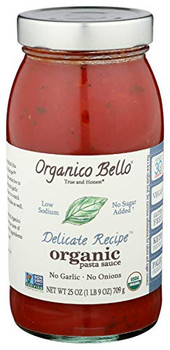 Organico Bello - Sauce Delicate Recipe - Case of 6-25 OZ