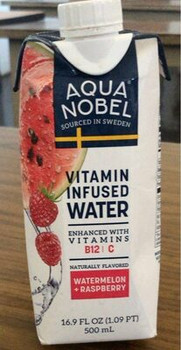 Aqua Nobel - Water Vitamin Infused Watermelon - Case of 12-16.9 FZ