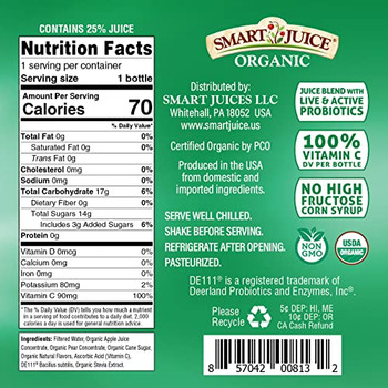 Smart Juice - Juice Cucumber Mint Probiotic - Case of 12-16 FZ