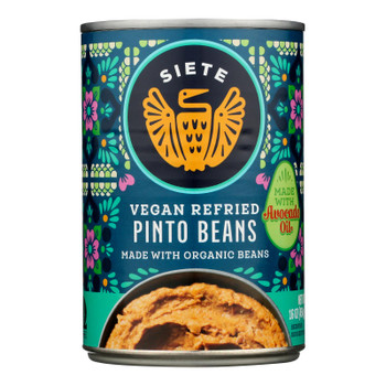 Siete - Beans Pinto Refried - Case of 12-16 OZ