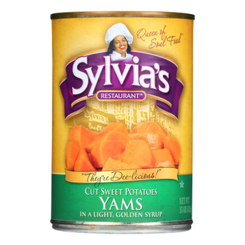 Sylvia's Cut Sweet Potatoes Yams  - Case of 12 - 15 OZ Sylvia's Cut Sweet Potatoes Yams  - Case of 12 - 15 OZ