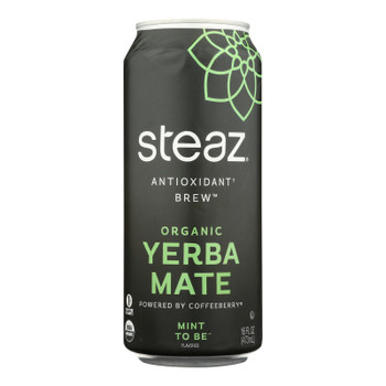 Steaz - Yerba Mate Mint To Be - Case of 12-16 FZ